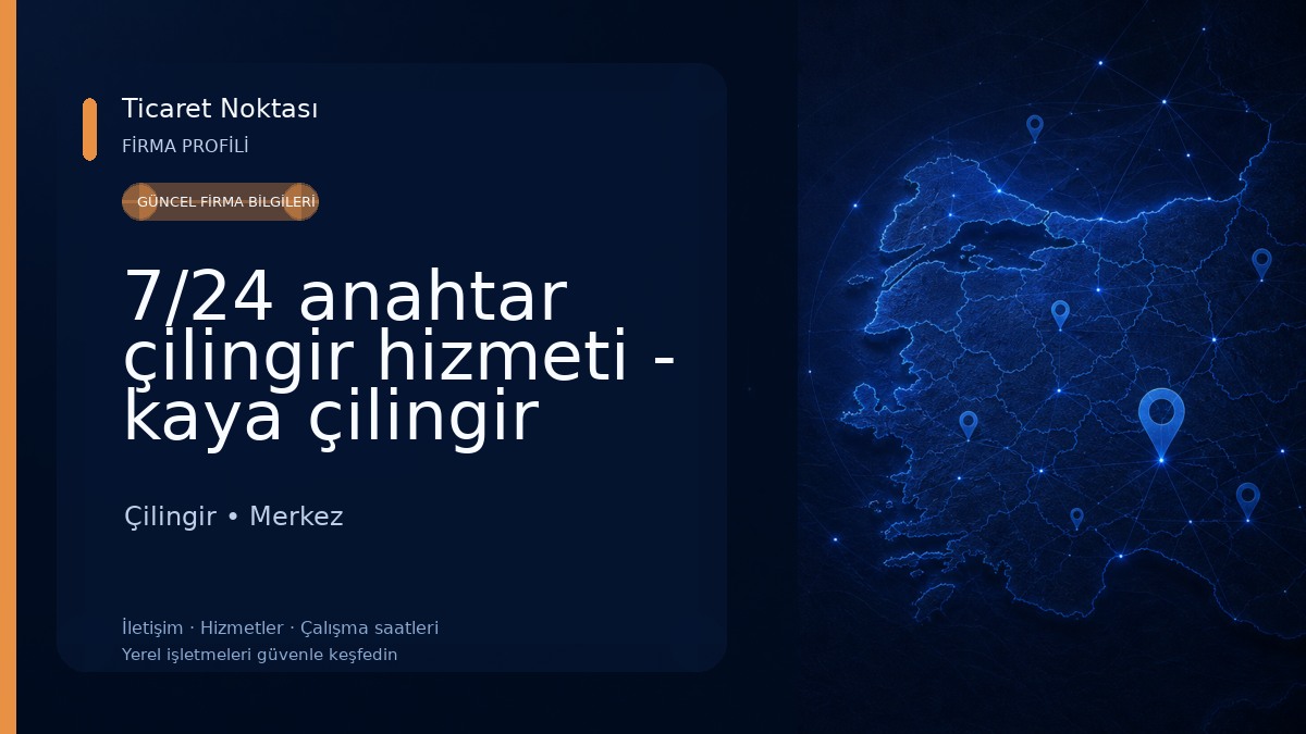 7/24 anahtar çilingir hizmeti - kaya çilingir Çilingir