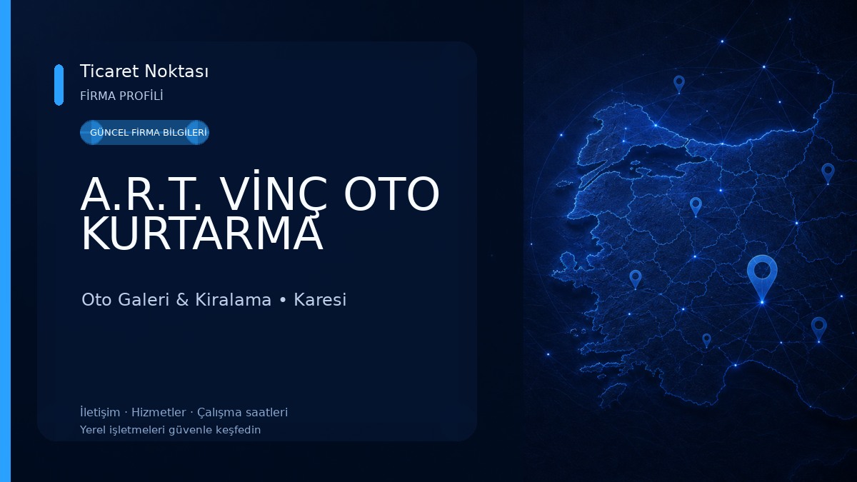 A.R.T. VİNÇ OTO KURTARMA Oto Galeri & Kiralama