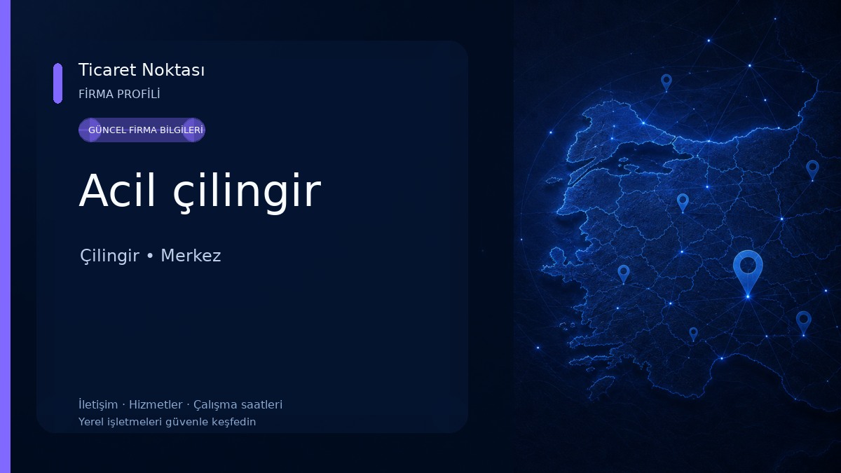 Acil çilingir Çilingir