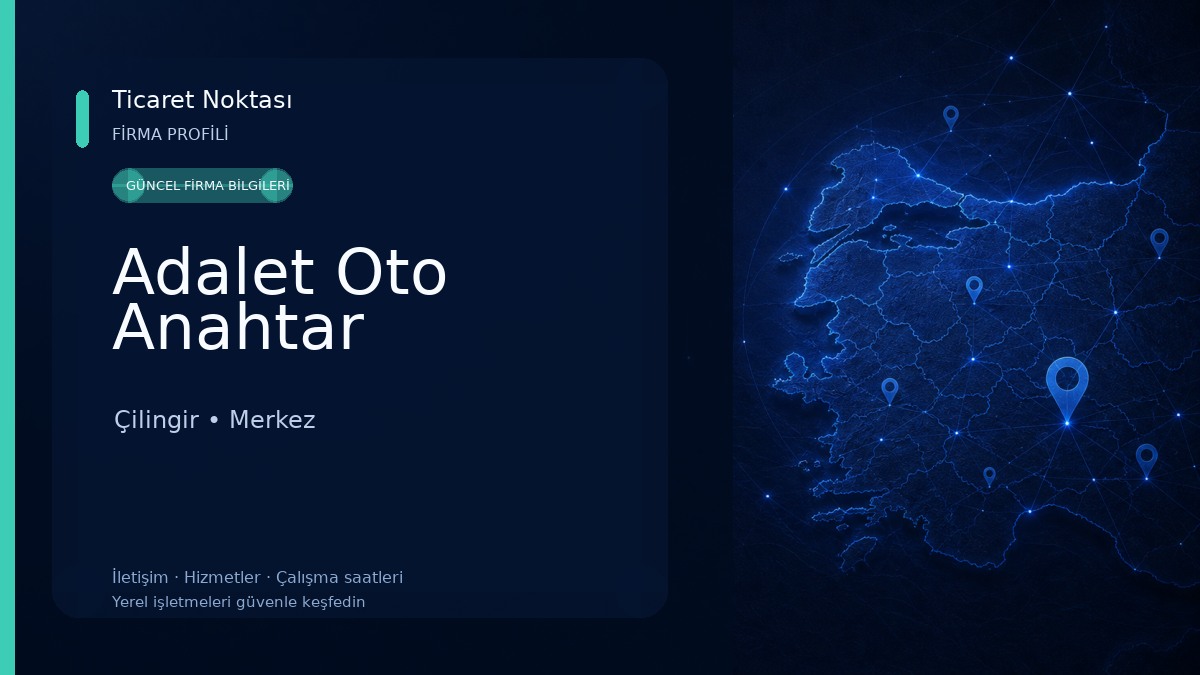 Adalet Oto Anahtar Çilingir