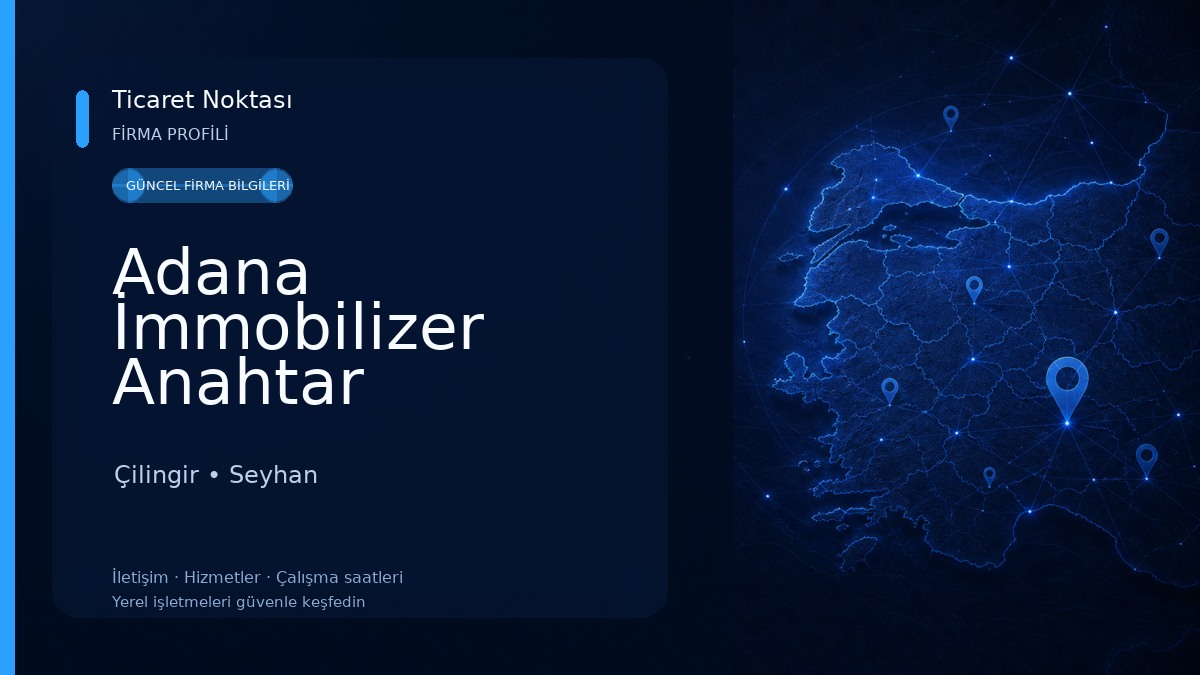 Adana İmmobilizer Anahtar Çilingir