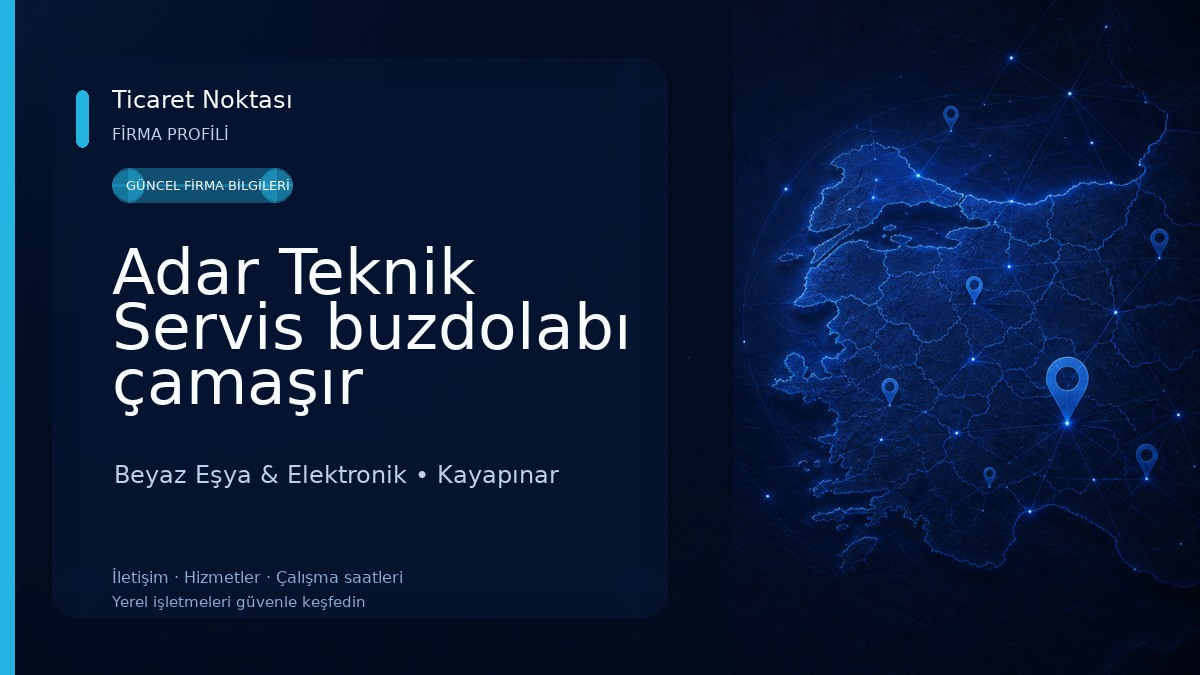 Adar Teknik Servis buzdolabı çamaşır makinası tv tamir servisi 