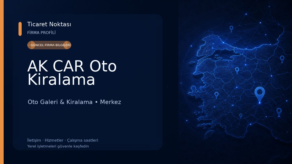 AK CAR Oto Kiralama Oto Galeri & Kiralama