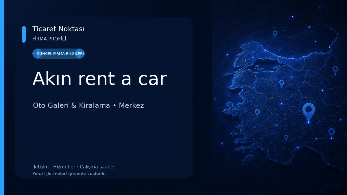 Akın rent a car Oto Galeri & Kiralama