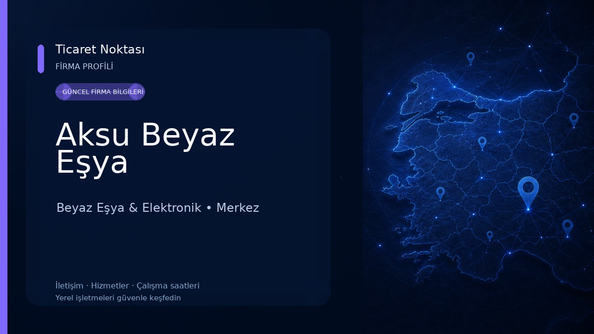 Aksu Beyaz Eşya 