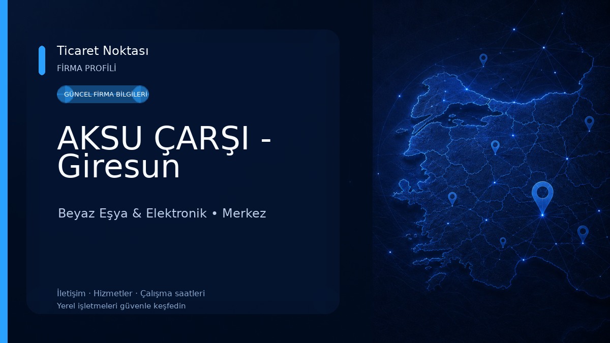 AKSU ÇARŞI - Giresun