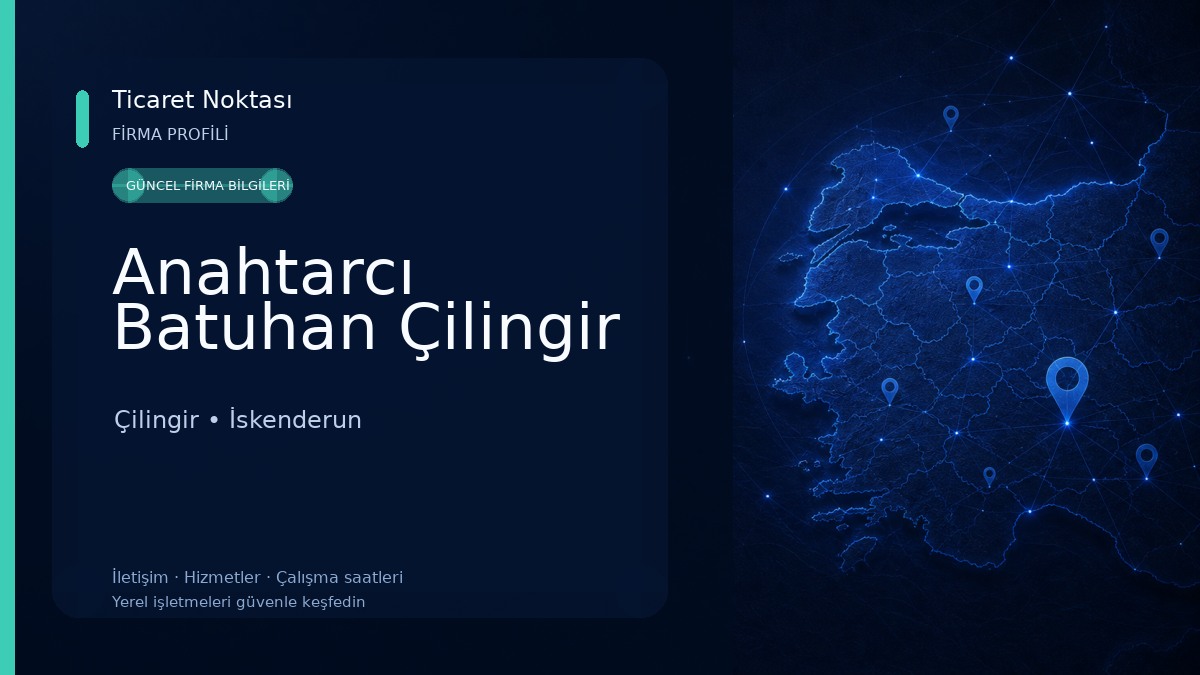 Anahtarcı Batuhan Çilingir Çilingir