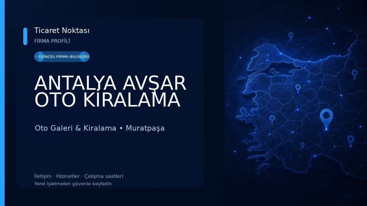 ANTALYA AVŞAR OTO KİRALAMA 