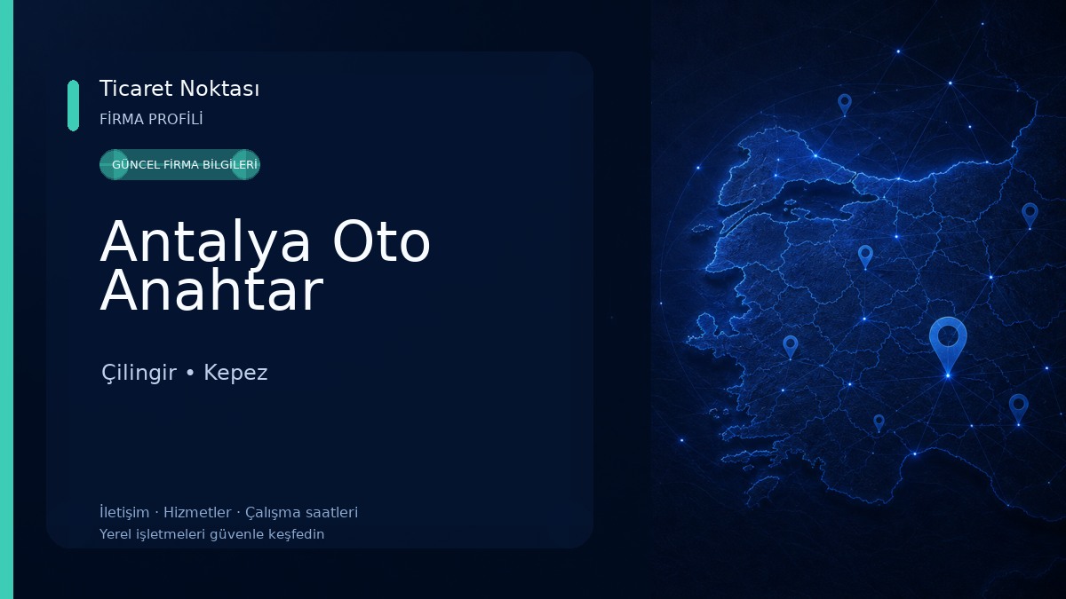 Antalya Oto Anahtar Çilingir