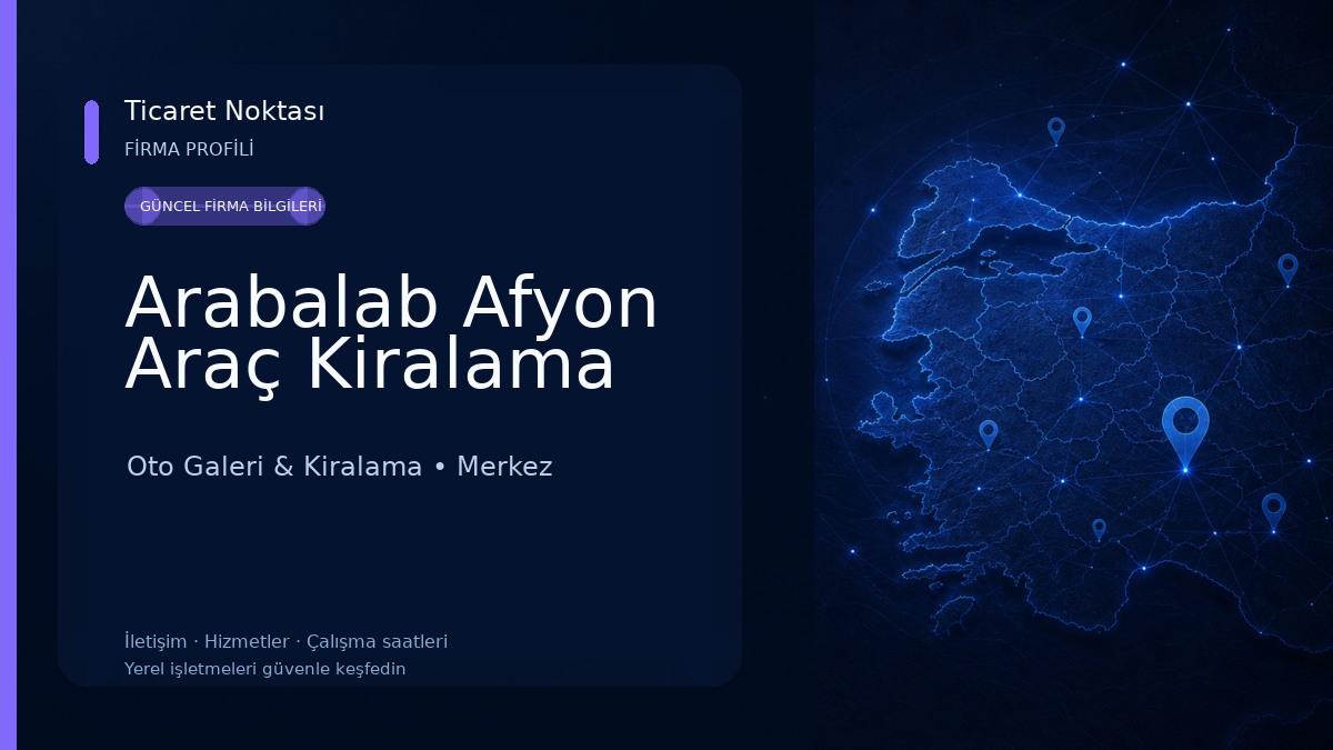 Arabalab Afyon Araç Kiralama Oto Galeri & Kiralama