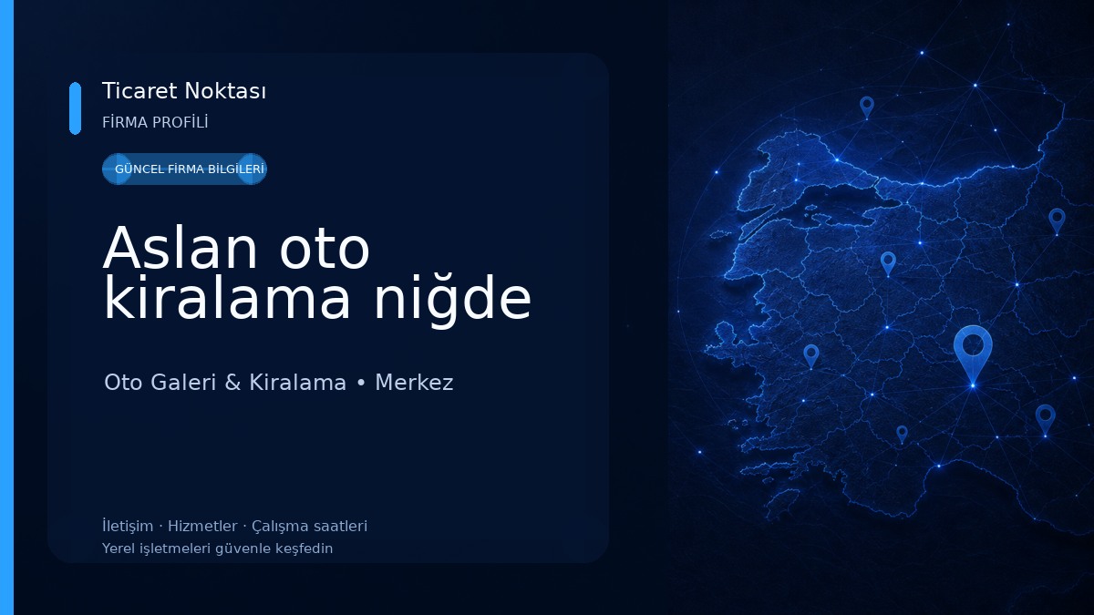 Aslan oto kiralama niğde 