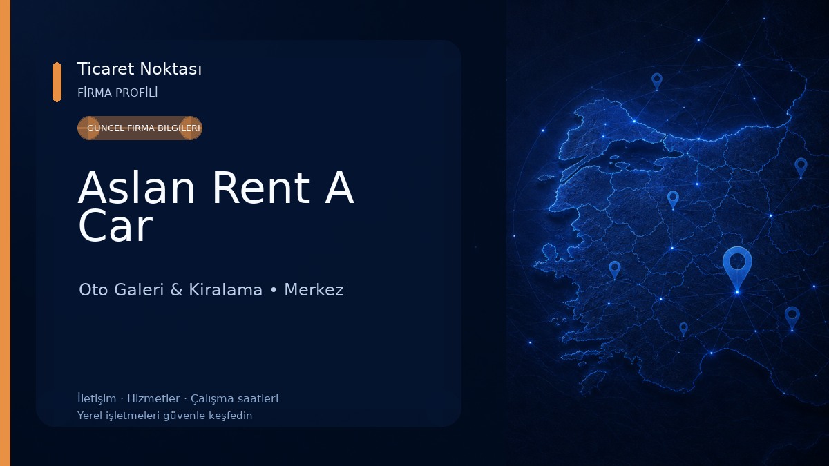 Aslan Rent A Car Oto Galeri & Kiralama