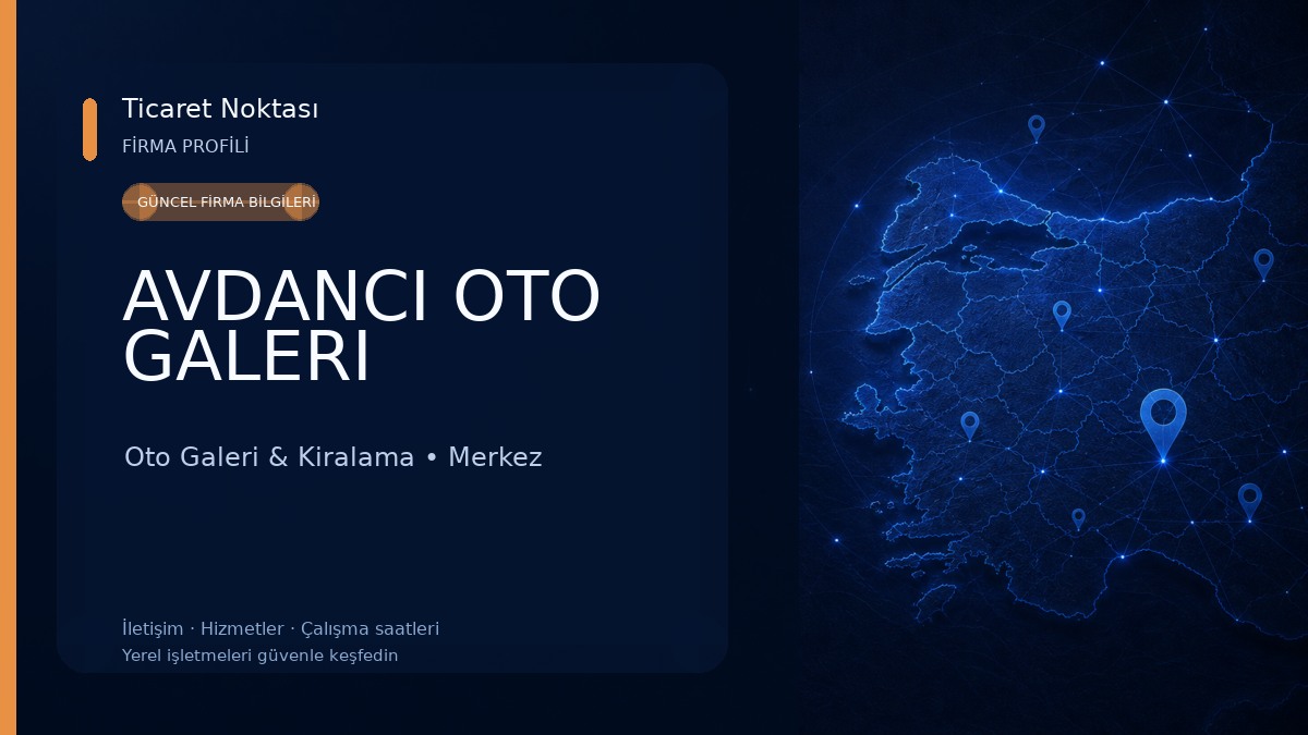 AVDANCI OTO GALERI Oto Galeri & Kiralama