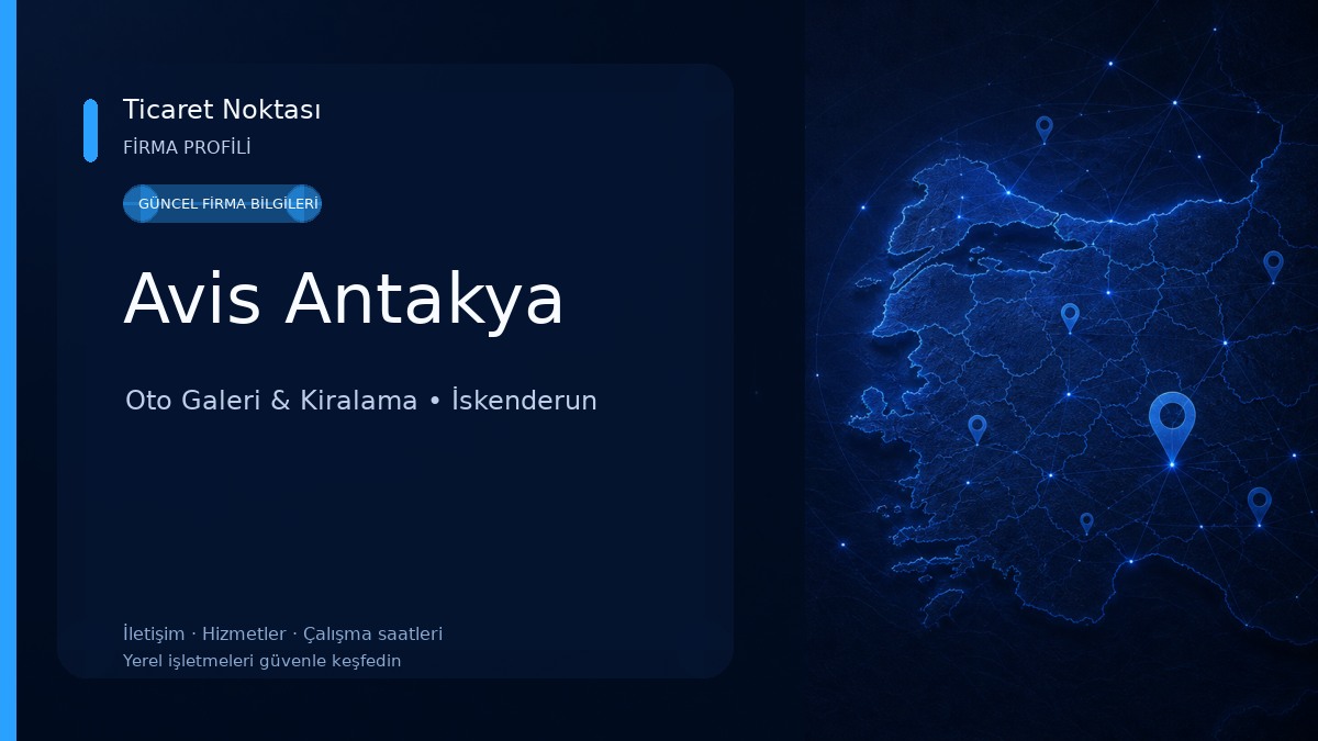 Avis Antakya Oto Galeri & Kiralama