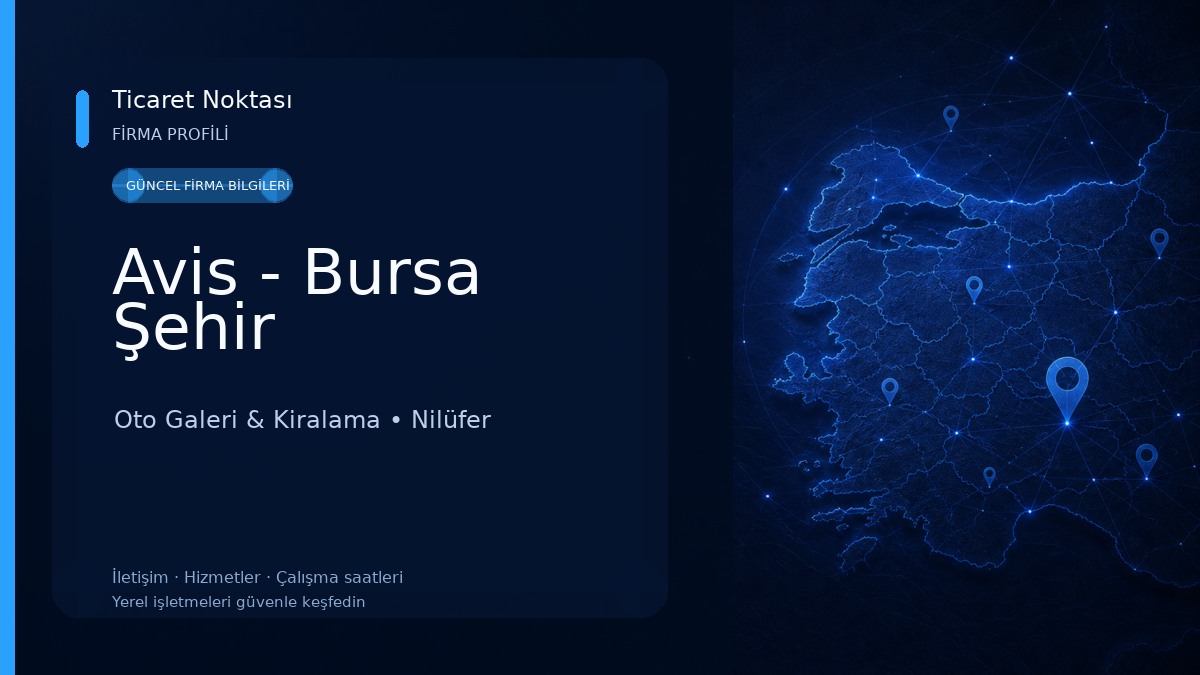 Avis - Bursa Şehir Oto Galeri & Kiralama
