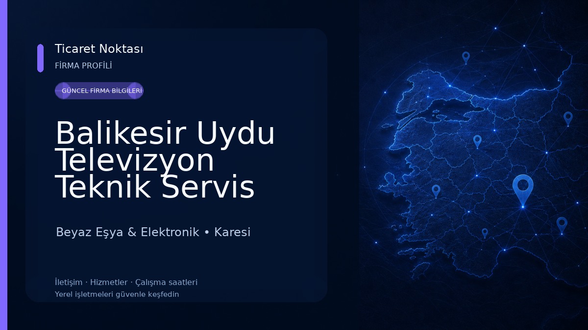 Balikesir Uydu Televizyon Teknik Servis Beyaz Eşya & Elektronik