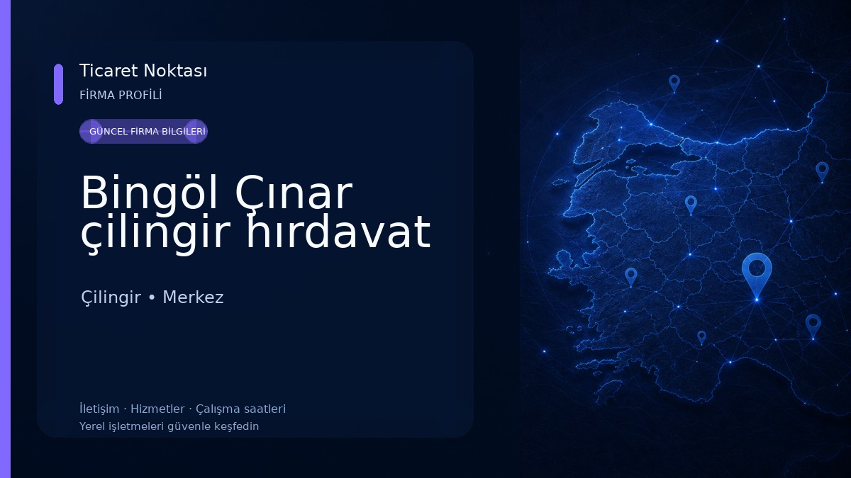 Bingöl Çınar çilingir hırdavat Çilingir