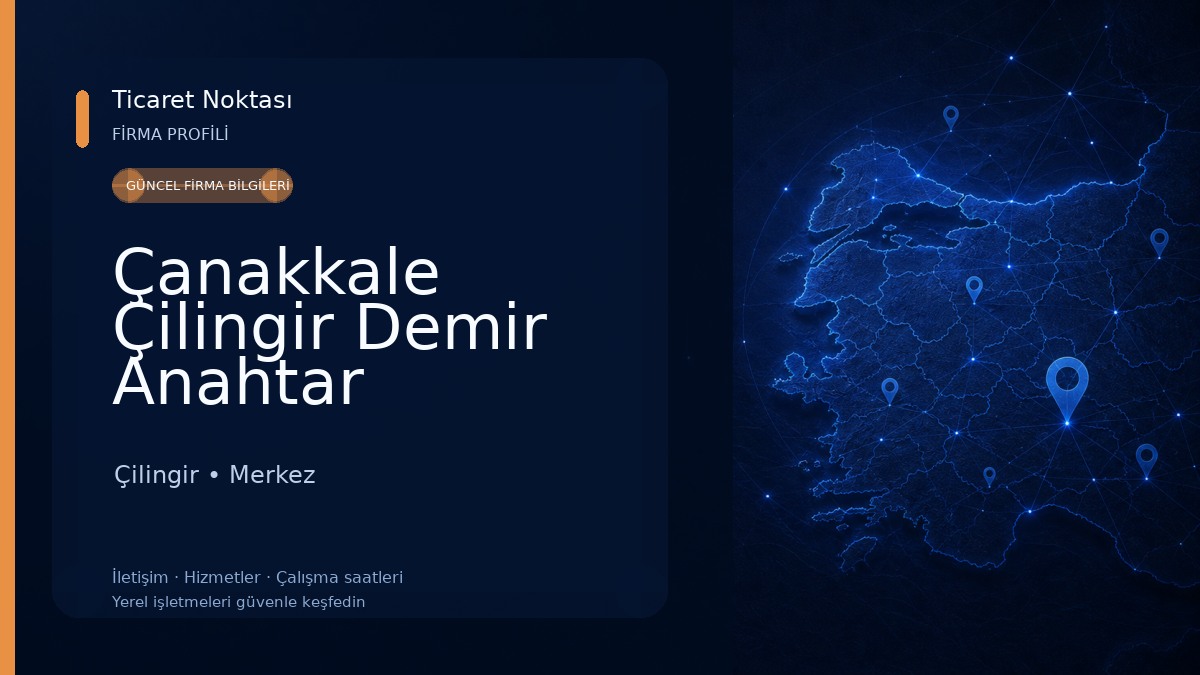 Çanakkale Çilingir Demir Anahtar 