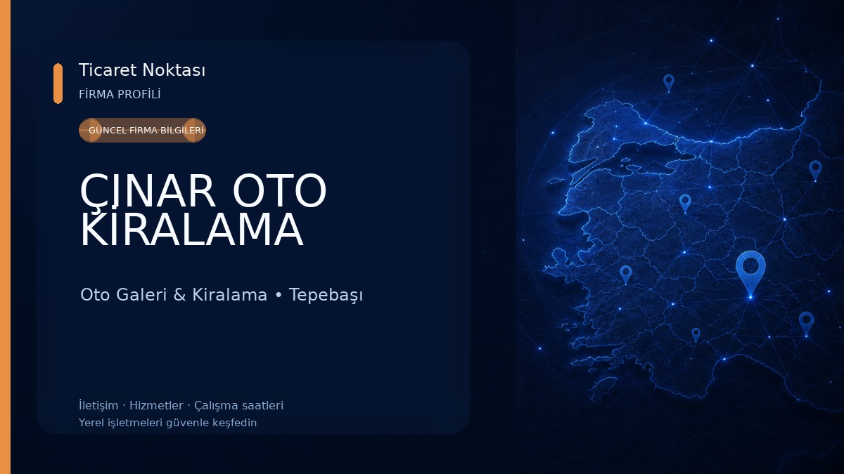 ÇINAR OTO KİRALAMA Oto Galeri & Kiralama
