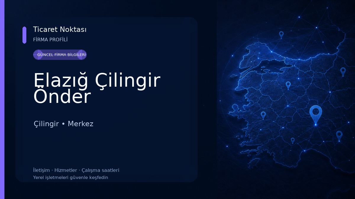 Elazığ Çilingir Önder Çilingir