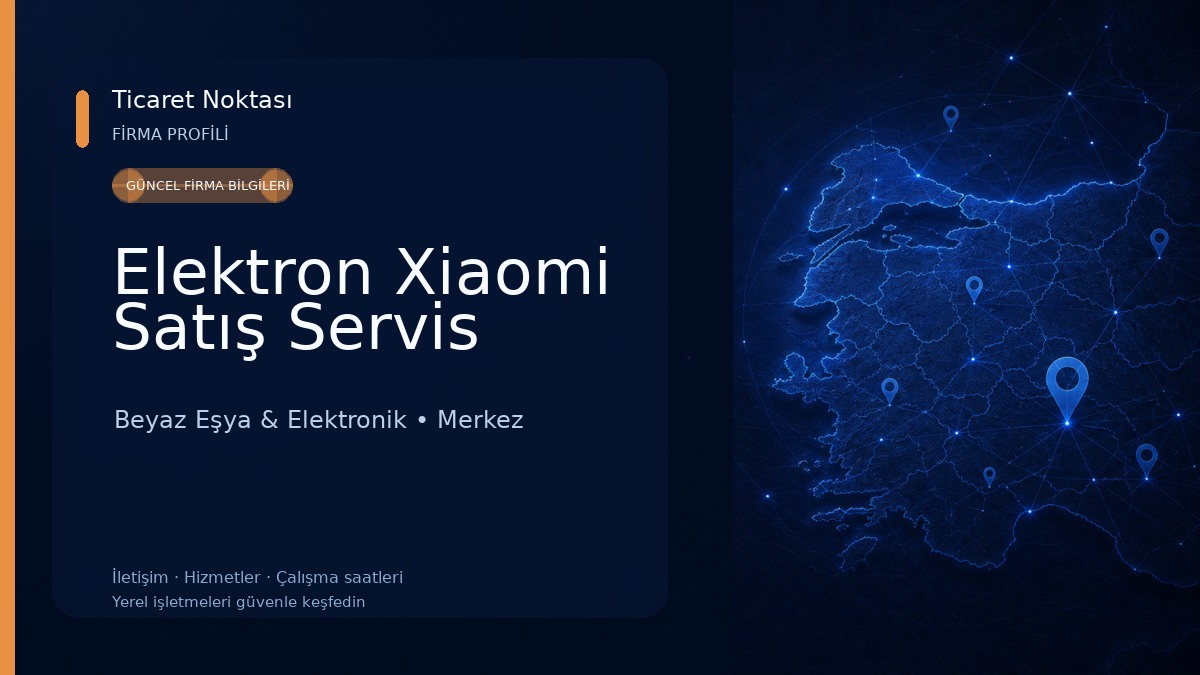 Elektron Xiaomi Satış Servis Beyaz Eşya & Elektronik