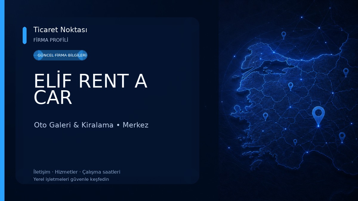 ELİF RENT A CAR Oto Galeri & Kiralama