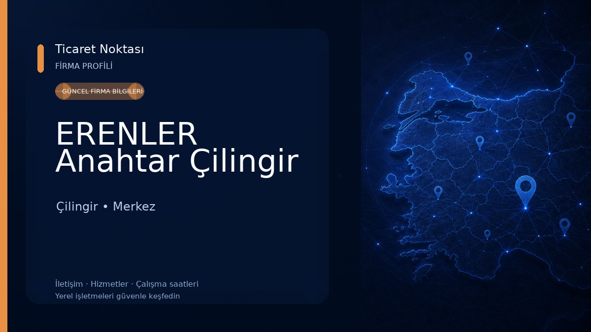 ERENLER Anahtar Çilingir Çilingir