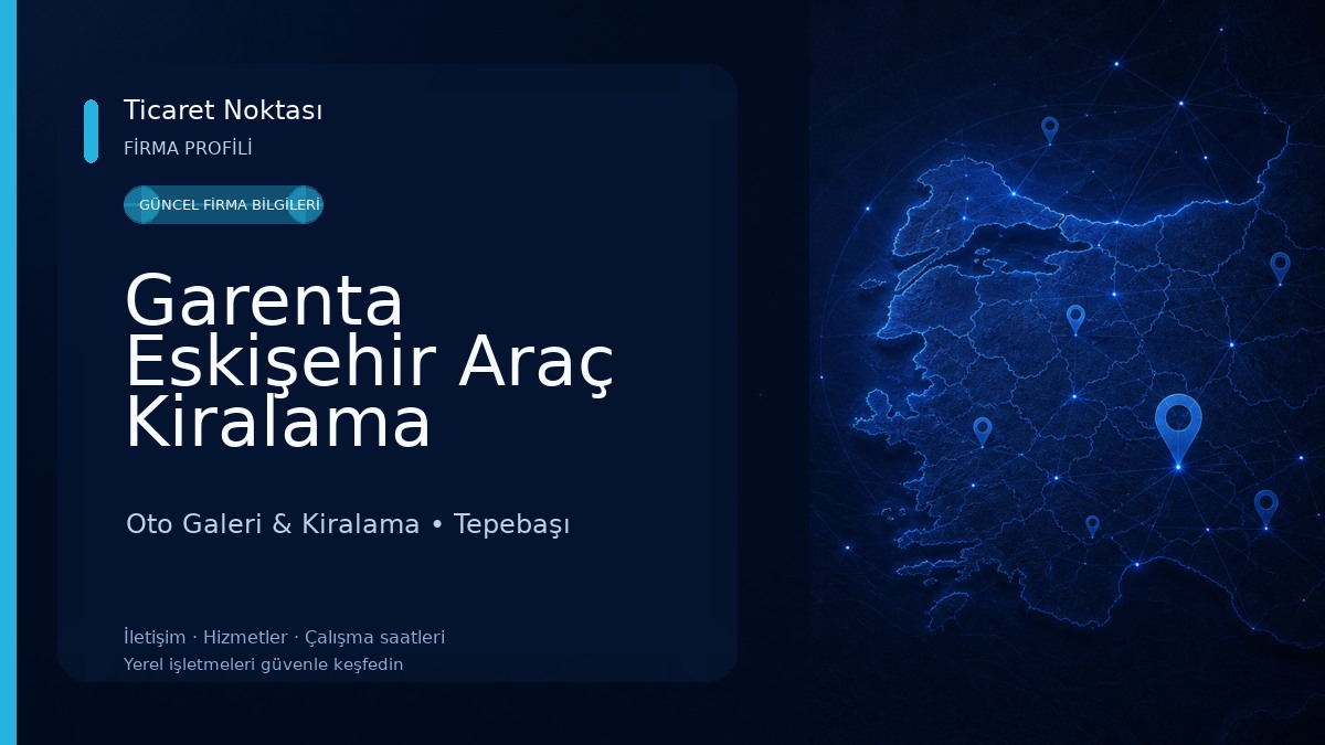 Garenta Eskişehir Araç Kiralama Oto Galeri & Kiralama