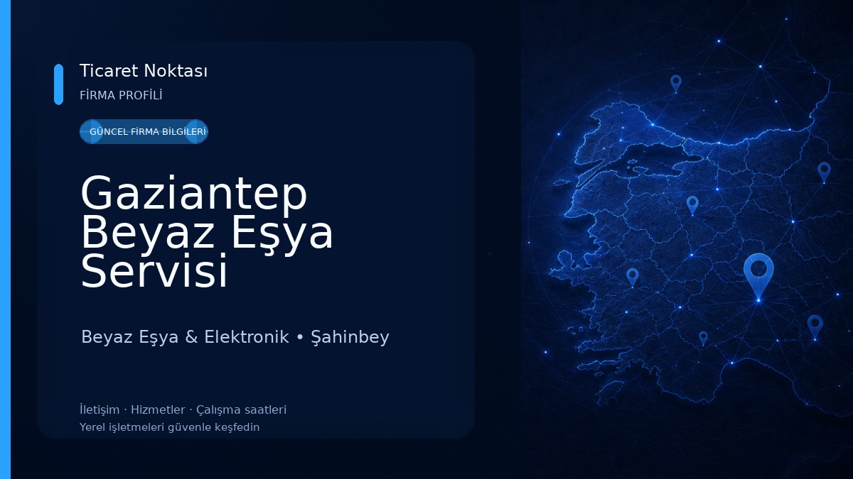 Gaziantep Beyaz Eşya Servisi Beyaz Eşya & Elektronik
