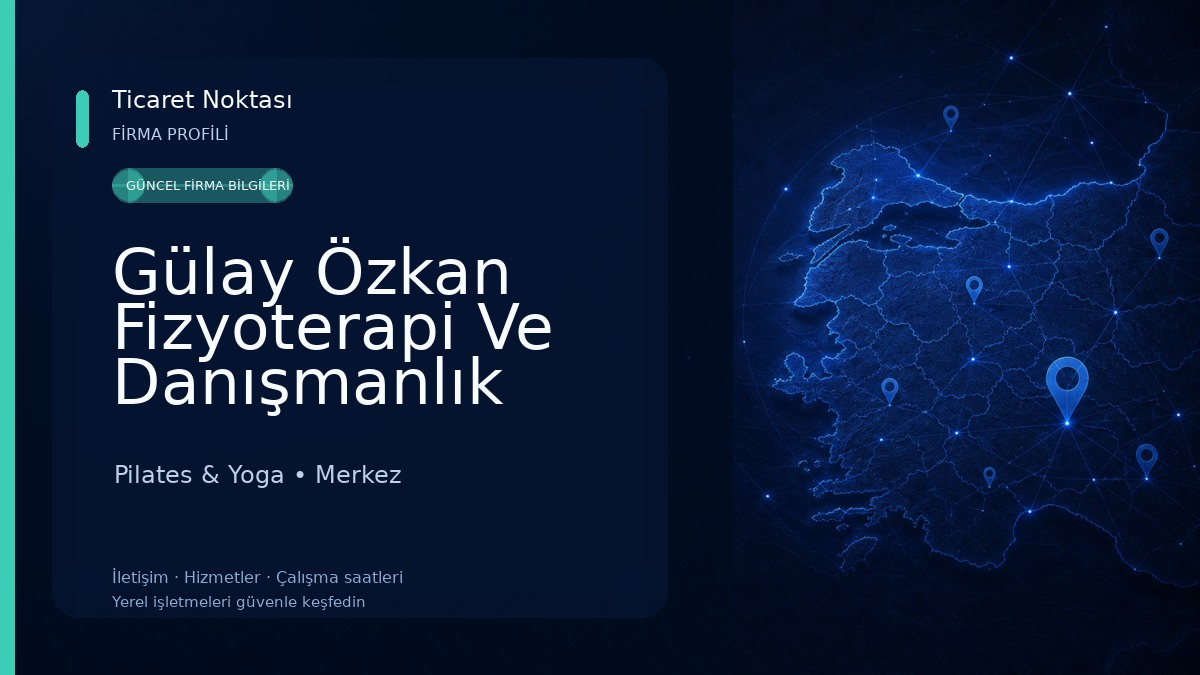 Gülay Özkan Fizyoterapi Ve Danışmanlık Merkezi Pilates & Yoga