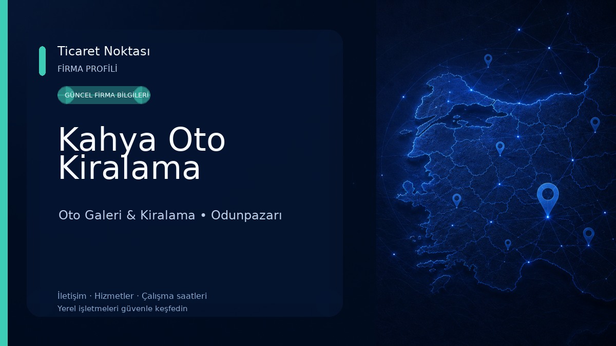 Kahya Oto Kiralama Oto Galeri & Kiralama