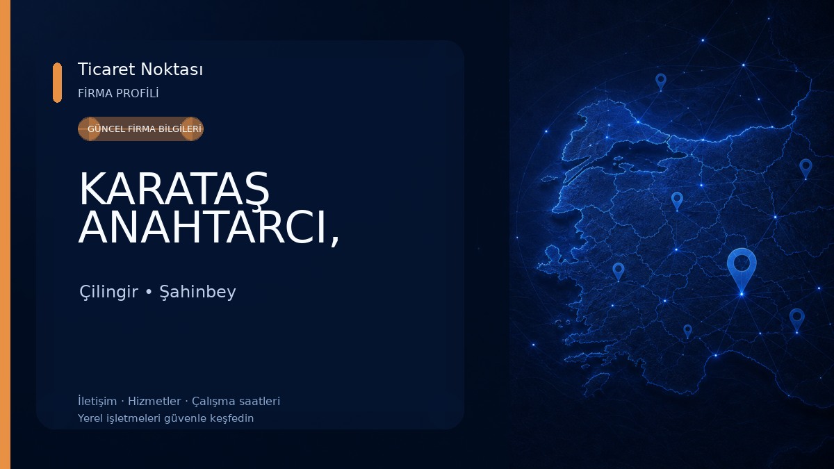 KARATAŞ ANAHTARCI, Çilingir