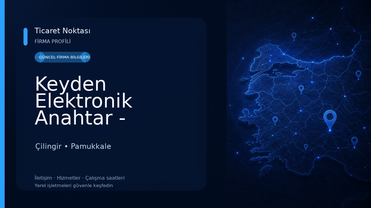 Keyden Elektronik Anahtar - Denizli 7/24 Çilingir 