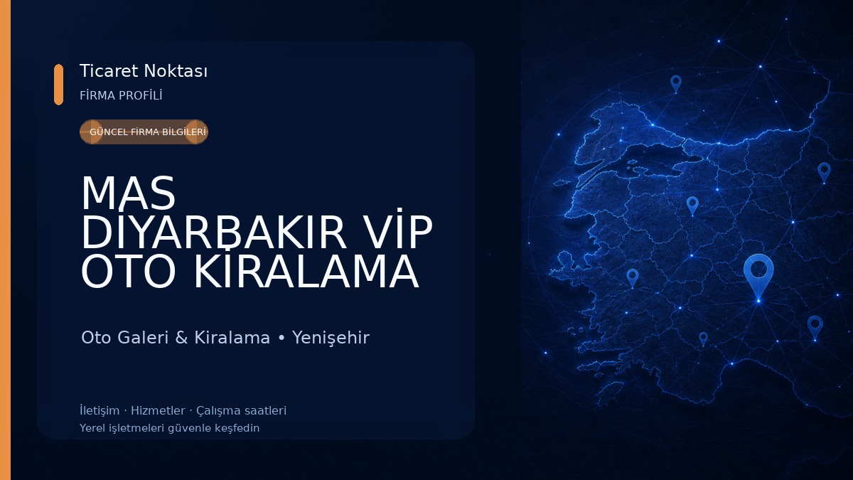 MAS DİYARBAKIR VİP OTO KİRALAMA TRANSFER Oto Galeri & Kiralama