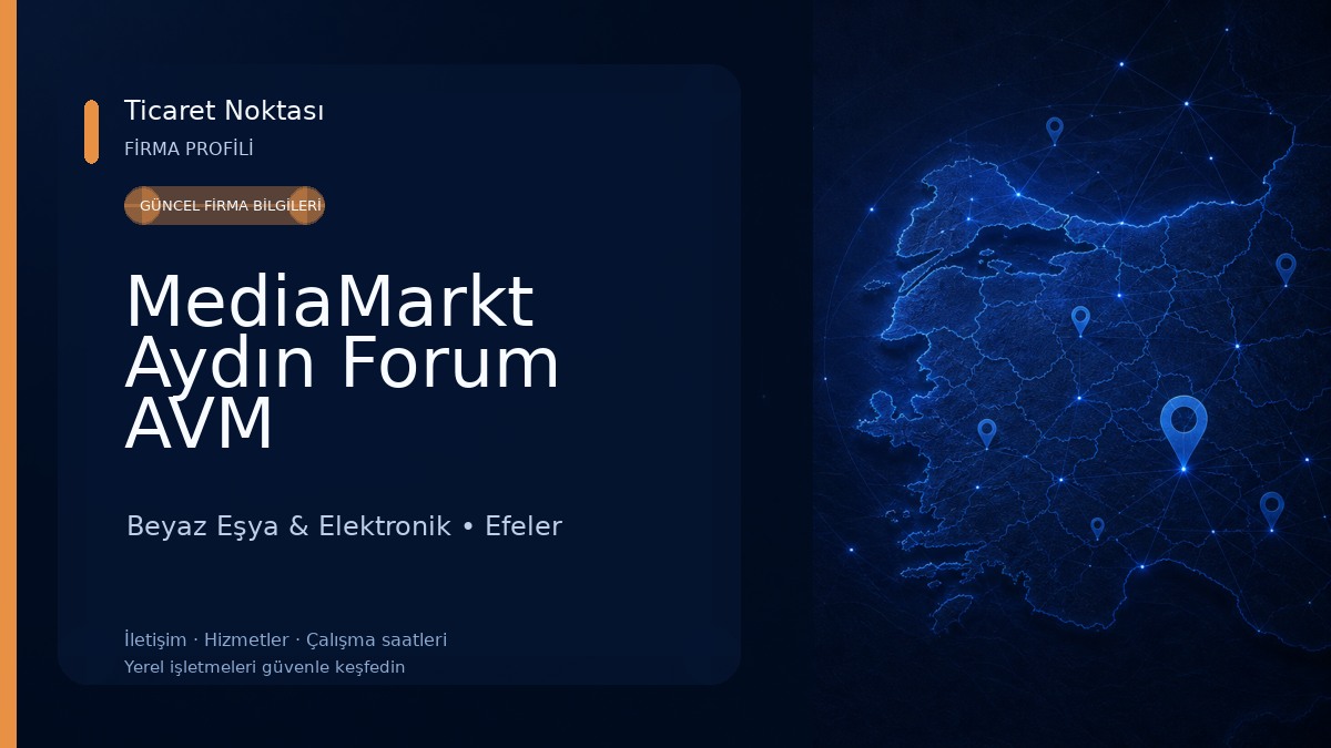 MediaMarkt Aydın Forum AVM Beyaz Eşya & Elektronik