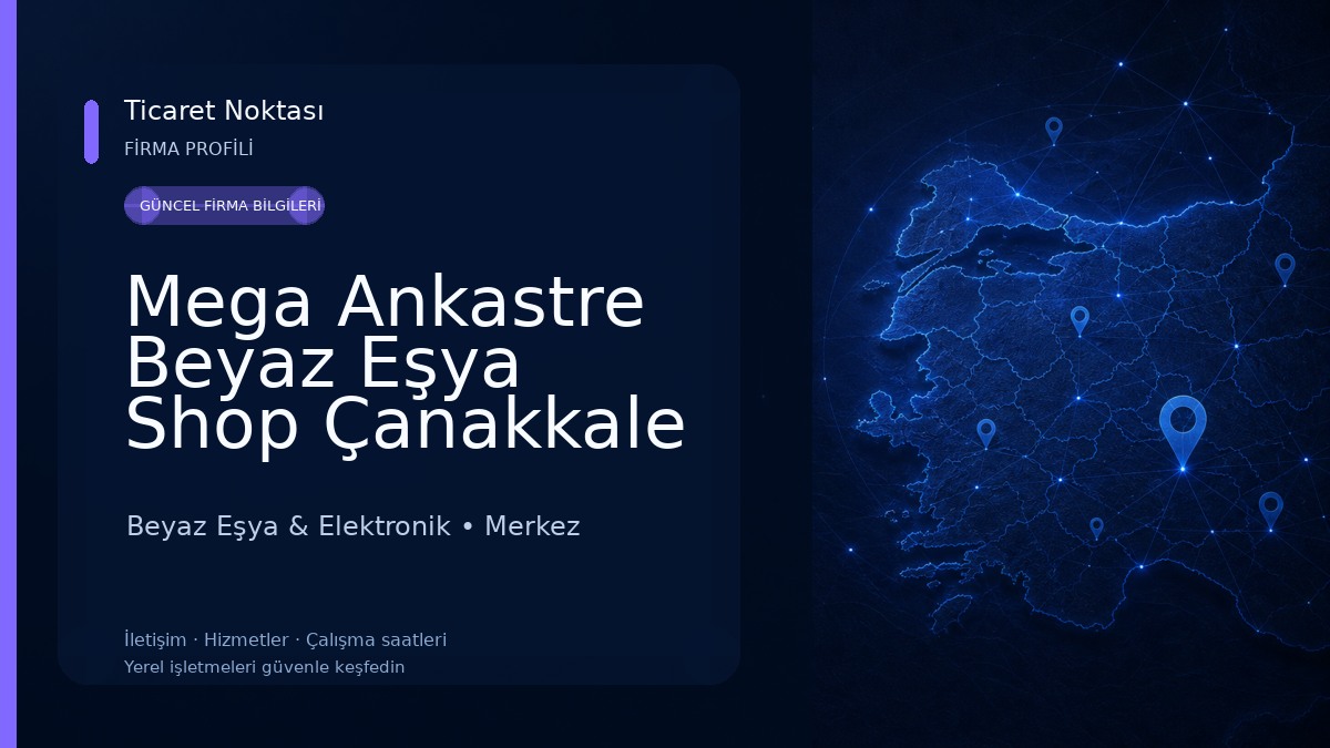 Mega Ankastre Beyaz Eşya Shop Çanakkale