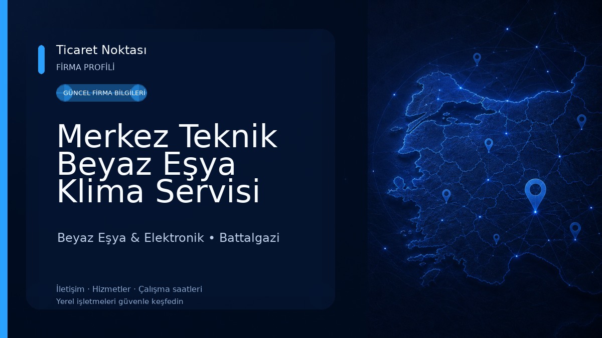 Merkez Teknik Beyaz Eşya Klima Servisi 