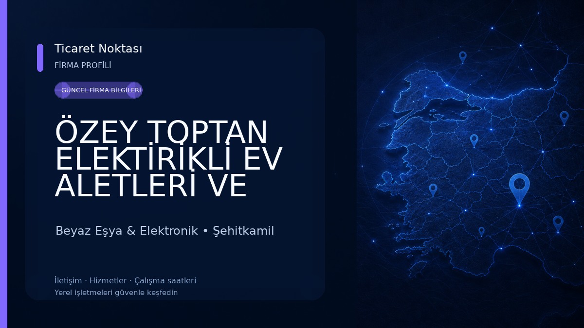 ÖZEY TOPTAN ELEKTİRİKLİ EV ALETLERİ VE BEYAZ EŞYA Beyaz Eşya & Elektronik