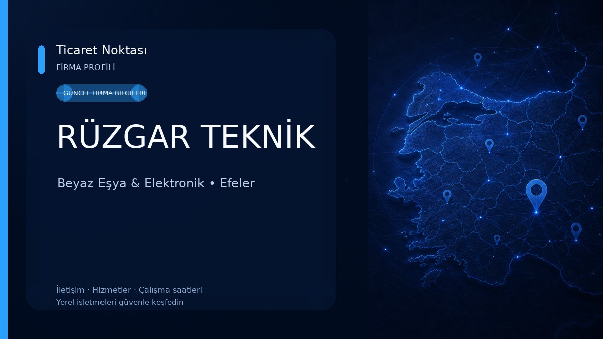 RÜZGAR TEKNİK Beyaz Eşya & Elektronik