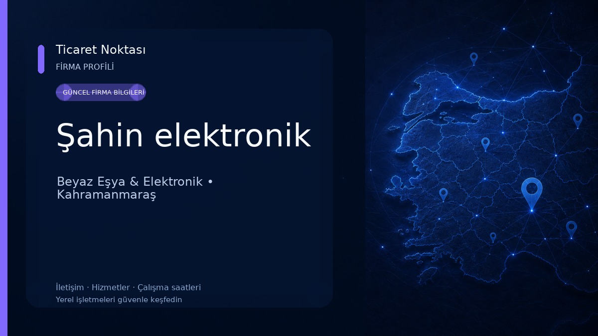 Şahin elektronik Beyaz Eşya & Elektronik