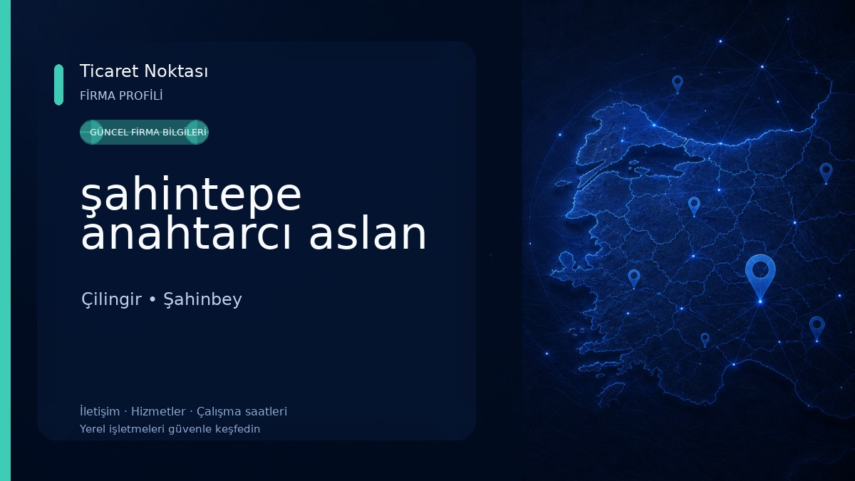 şahintepe anahtarcı aslan Çilingir