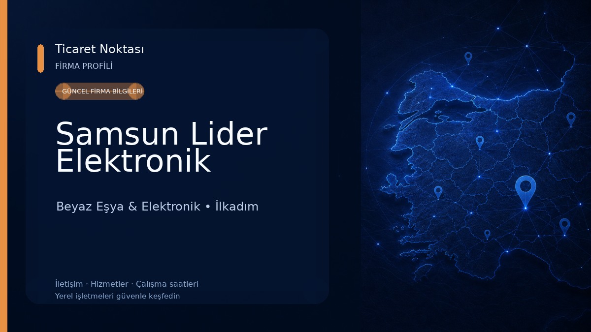 Samsun Lider Elektronik Beyaz Eşya & Elektronik