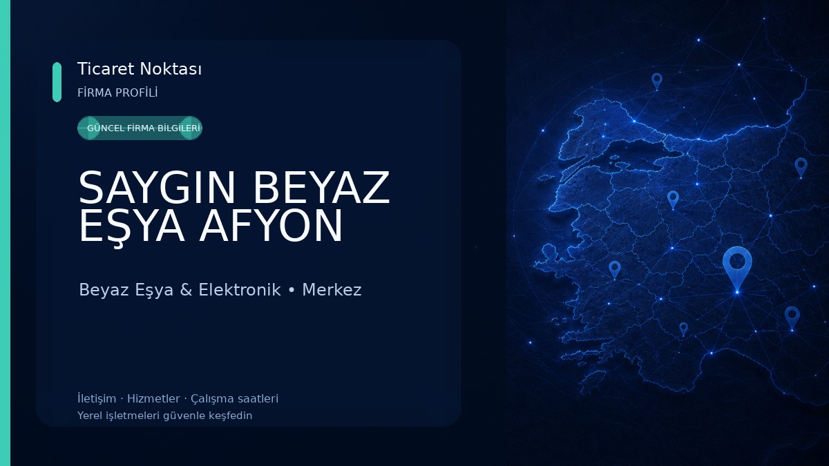 SAYGIN BEYAZ EŞYA AFYON 