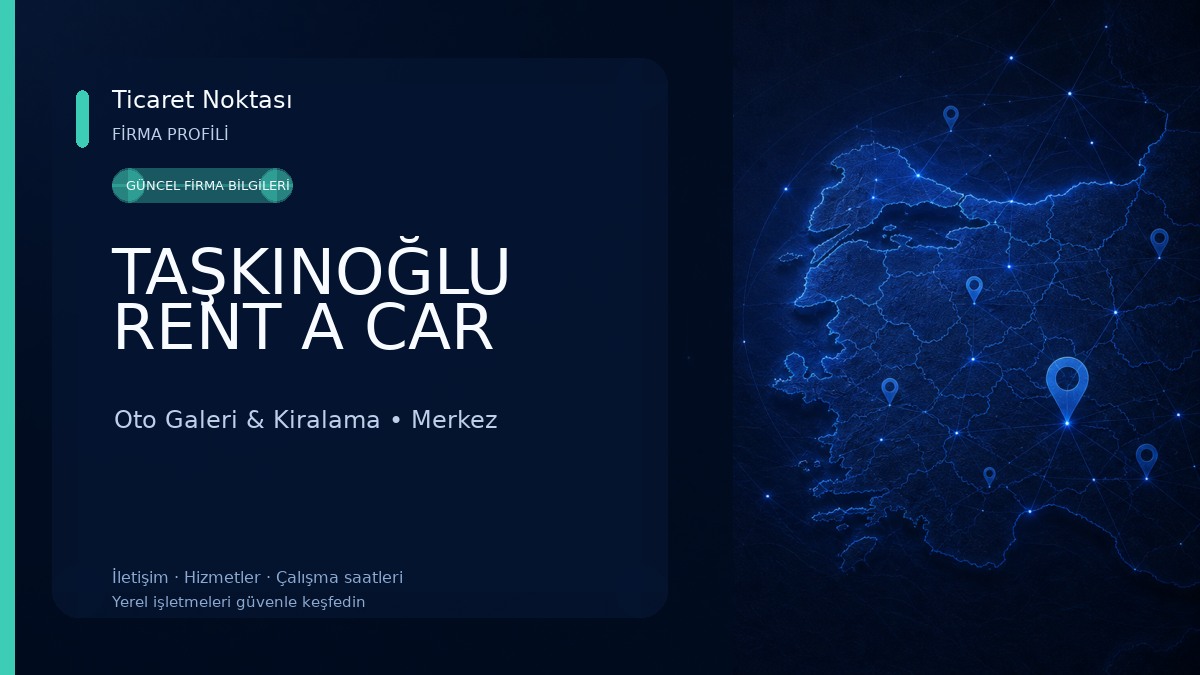 TAŞKINOĞLU RENT A CAR Oto Galeri & Kiralama