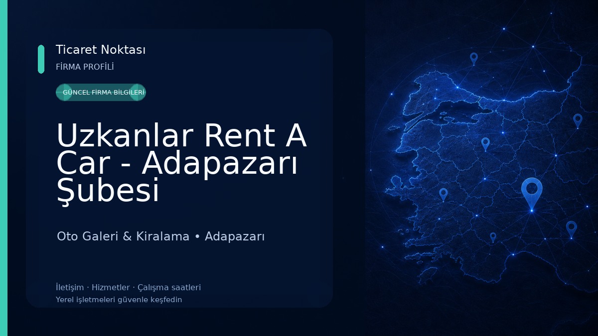 Uzkanlar Rent A Car - Adapazarı Şubesi Oto Galeri & Kiralama