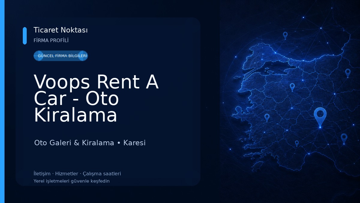 Voops Rent A Car - Oto Kiralama Oto Galeri & Kiralama