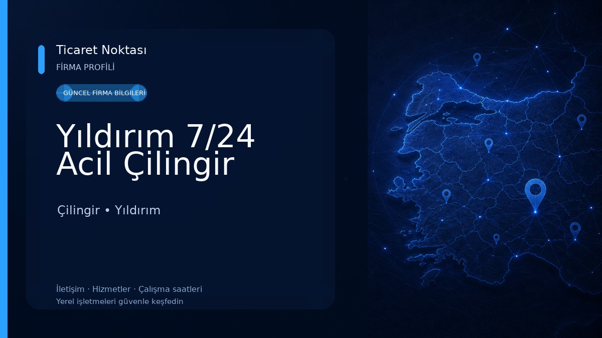 Yıldırım 7/24 Acil Çilingir Çilingir